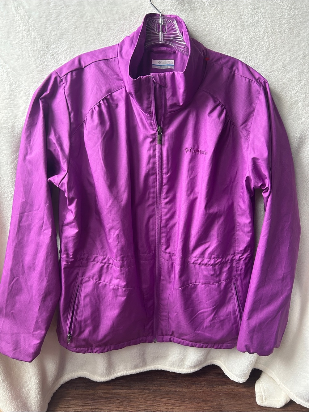 Columbia Women's Purple Full-Zip Lightweight Jacket XL